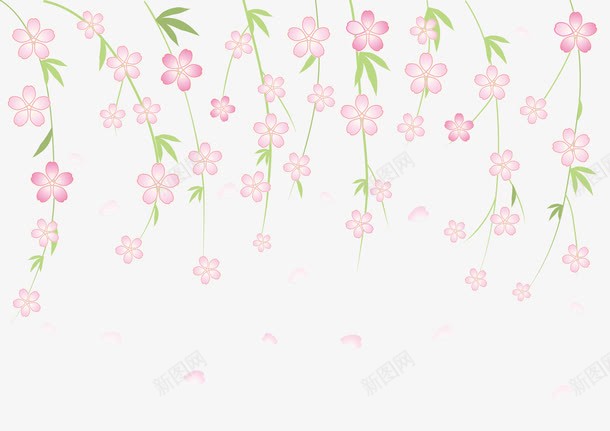 日系樱花枝png免抠素材_88icon https://88icon.com 柳枝 樱花枝 花枝