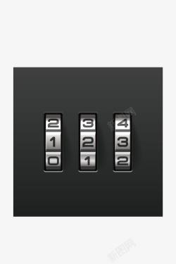 数字密码立体数字密码锁装饰图高清图片
