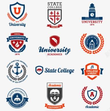 国外标志欣赏名牌大学logo图标图标