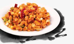 中国传统美食宫保鸡丁食物高清图片