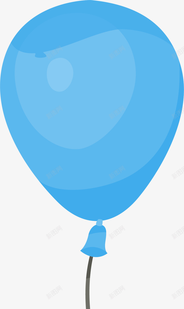 儿童节漂浮的蓝色气球png免抠素材_88icon https://88icon.com 一个气球 一只气球 儿童节 漂浮的气球 童趣 蓝色气球
