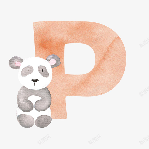 卡通手绘橙色的字母Ppng免抠素材_88icon https://88icon.com 创意 动漫动画 卡通手绘 可爱的熊猫 橙色的字母P 简约