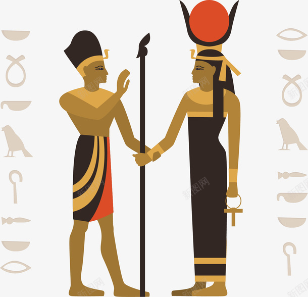 埃及文明文字法老矢量图ai免抠素材_88icon https://88icon.com 古埃及 埃及 埃及侍卫 埃及文化 埃及文明 埃及法老 矢量png 矢量图