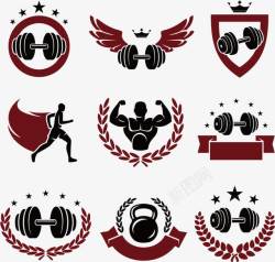 大力士健身logo图标高清图片