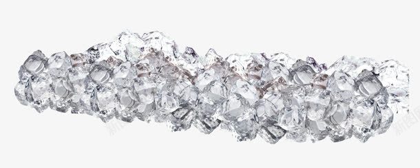 聚集在一起的冰块png免抠素材_88icon https://88icon.com 产品实物 冰冷的冰块 碎块冰 透明的冰块