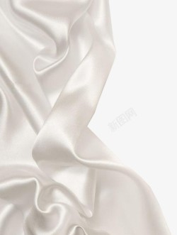白色绸缎面料素材