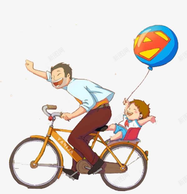 卡通骑单车超人气球png免抠素材_88icon https://88icon.com 单车 卡通 气球 超人