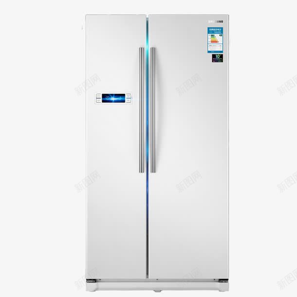 变频对开门冰箱png免抠素材_88icon https://88icon.com Samsung三星 产品实物 双开门冰箱 变频对开门冰箱 家用 风冷无霜
