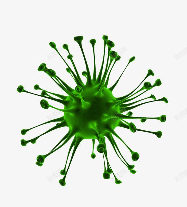 细菌真菌png免抠素材_88icon https://88icon.com 3D 生物 细胞 绿色