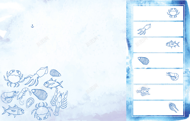欧式大气海鲜店广告水彩详情页背景jpg设计背景_88icon https://88icon.com 大气 广告背景 欧式背景 水彩背景 海鲜背景 菜单背景 蓝色背景 详情页背景
