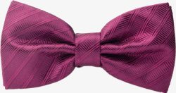紫红色条纹丝绸领结素材