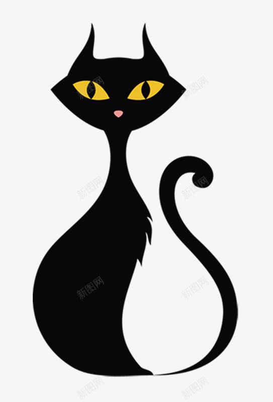 恐怖黑猫png免抠素材_88icon https://88icon.com Hallowee Happy 万圣节 卡通手绘 恐怖 母黑猫 黑猫简笔画