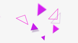 紫色飞溅的三角形碎片素材