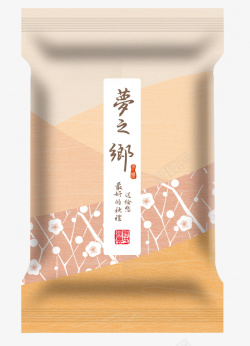 日式风格唯美的食品包装袋子海报