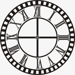欧式钟表欧式简约罗马钟高清图片