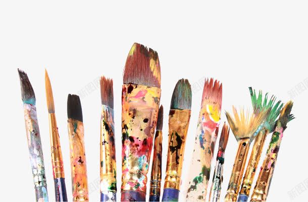 绘画用品笔刷png免抠素材_88icon https://88icon.com 油漆桶 油漆涂料 绘画画笔刷子 调色盘 颜料颜色