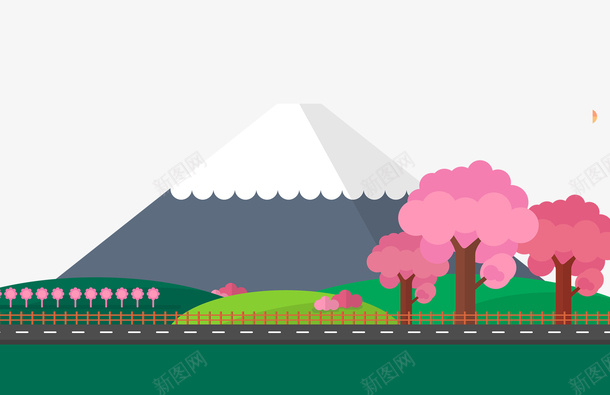 春季踏青樱花富士山png免抠素材_88icon https://88icon.com 富士山 春天 春季 春季踏青樱花富士山 景色 樱花 美丽的富士山 踏青