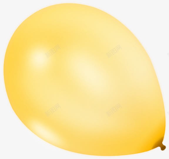 黄色卡通气球装饰可爱png免抠素材_88icon https://88icon.com 卡通 可爱 气球 装饰 黄色