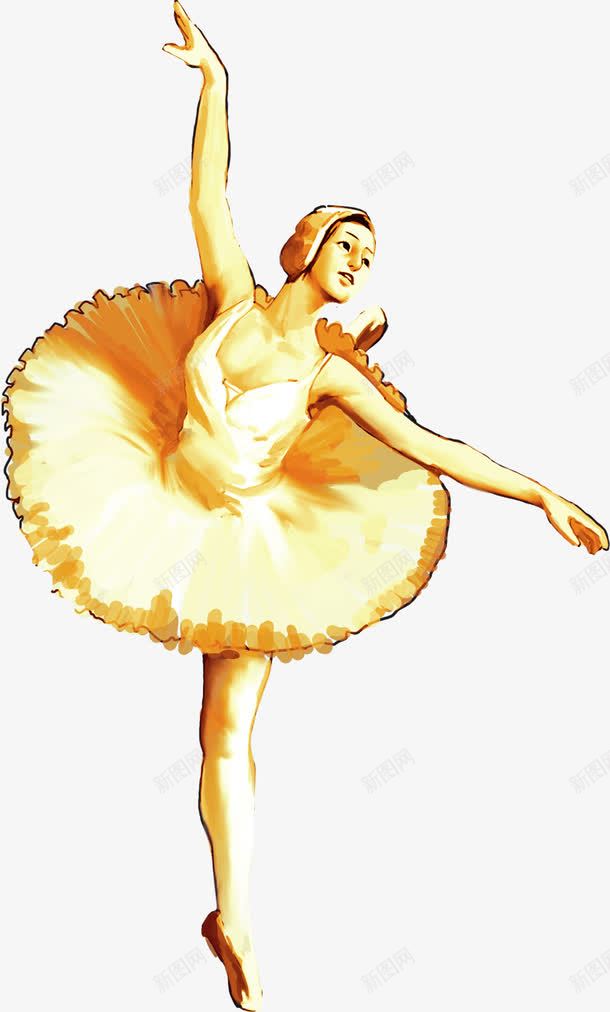 复古文艺芭蕾舞女装饰元素png免抠素材_88icon https://88icon.com 复古 文艺 欧式 芭蕾