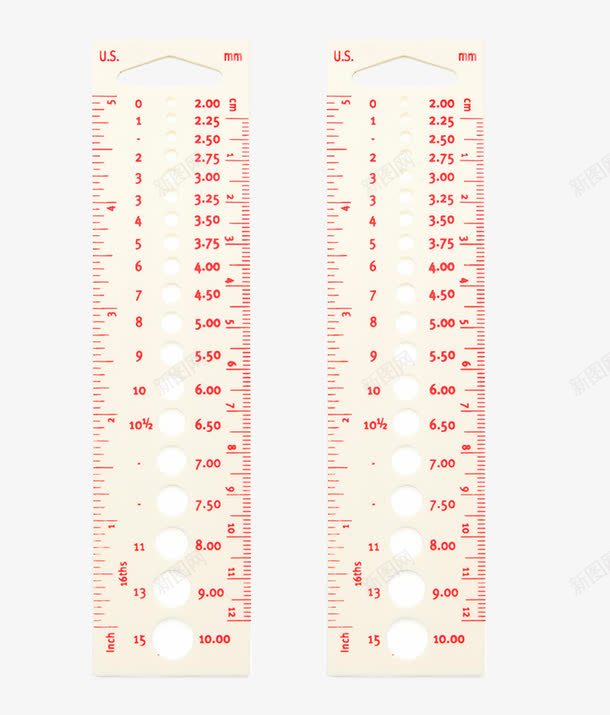 塑料尺子psd免抠素材_88icon https://88icon.com 数字 文具 标尺刻度 红色