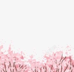 绚烂粉色樱花海素材