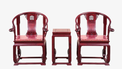 实物红木家具太师椅圈椅素材