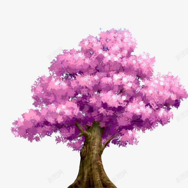 唯美手绘樱花树png免抠素材_88icon https://88icon.com 手绘 手绘装饰 手绘装饰素材 樱花树 水彩 水彩画