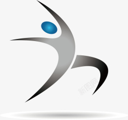 logo运动会体育运动跳远图标元素高清图片