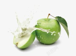 苹果牛奶牛奶苹果高清图片