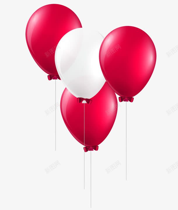 红色喜庆气球png免抠素材_88icon https://88icon.com 免抠气球素材 创意 喜庆 气球 红色