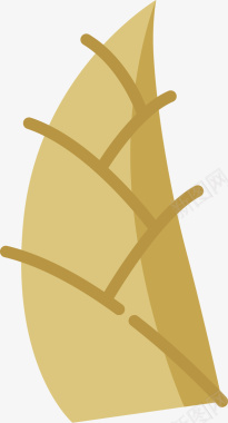 蔬菜底纹黄色竹笋图标图标