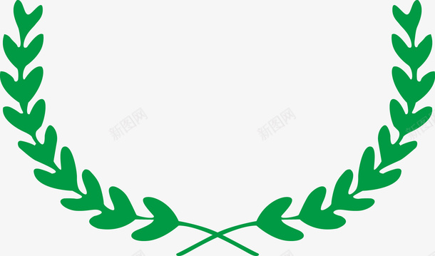 水母免扣PNG图绿色麦穗谷物图图标图标