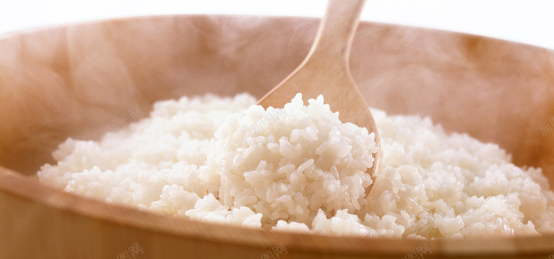 可口大米饭背景摄影图片