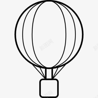 条纹气球束条纹的气球图标图标
