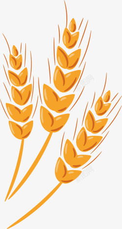 卡通麦子好吃麦子抽象矢量图高清图片