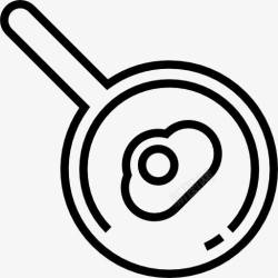 烹饪煎锅潘图标高清图片