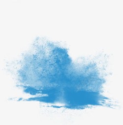蓝色主题蓝色水彩墨迹涂鸦七夕情人节高清图片
