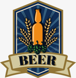 比利时啤酒酒瓶比利时啤酒花图标高清图片