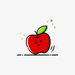 红色小苹果红色的小苹果mbe风格高清图片