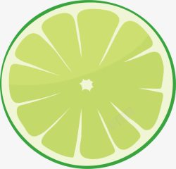 绿色柠檬片柠檬片高清图片