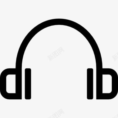 新中式设计音乐耳机的工具图标图标