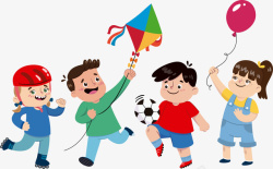 开心的外国小孩儿童节开心玩耍小孩高清图片