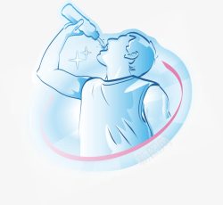饮水运动喝水解渴高清图片