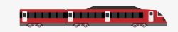 红色火车红色卡通列车图高清图片