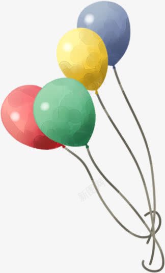 创意合成水彩空中的气球png免抠素材_88icon https://88icon.com 创意 合成 气球 水彩 空中