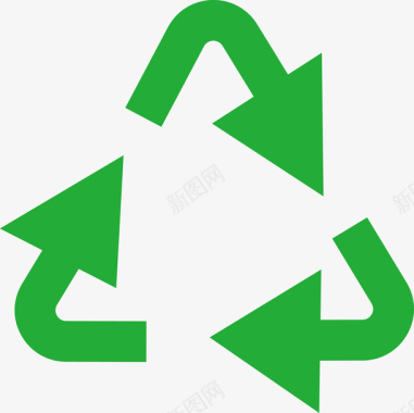 绿色环保图标环保循环绿色图标矢量图图标