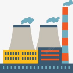 环保标彩色扁平化工厂图标高清图片