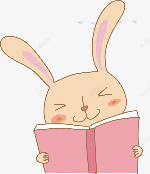 粉色看书的兔子矢量图ai免抠素材_88icon https://88icon.com AI 书本 兔子 卡通 底纹 手绘 看书 知识 粉色 线条 读书 矢量图