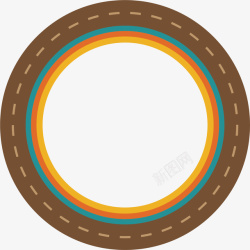 竖条线圈圆形的跑道矢量图高清图片