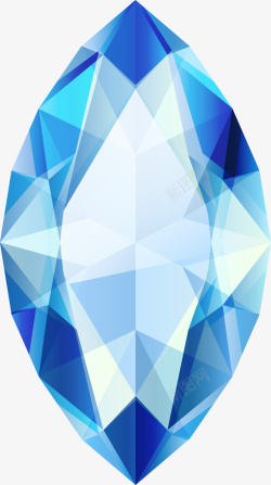 创意宝石创意蓝色水晶宝石高清图片